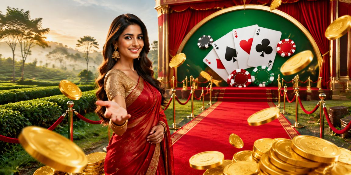 A member playing Teen Patti at a tea garden in Bogura