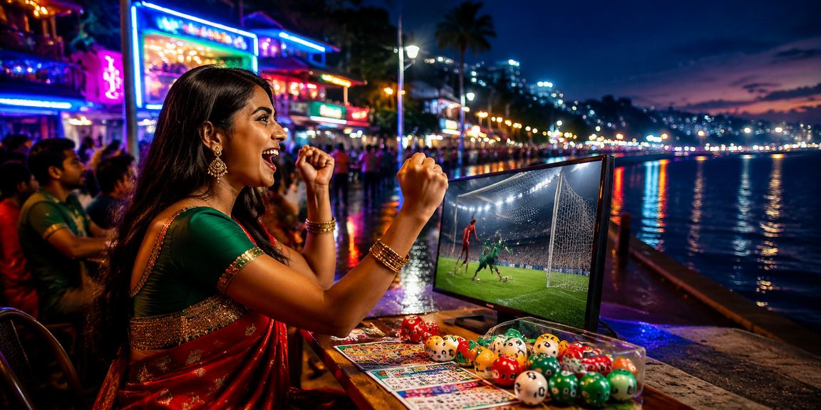 A member enjoying the lottery at Cox's Bazar beach, Chittagong